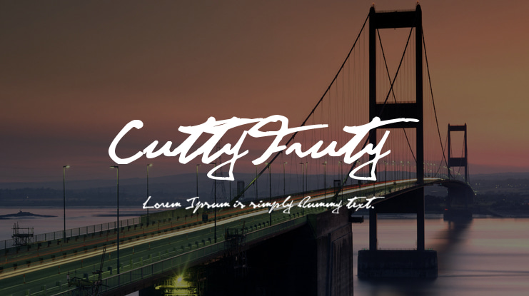 CuttyFruty Font