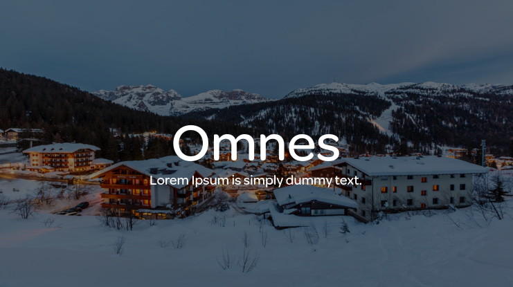 Omnes Font Family