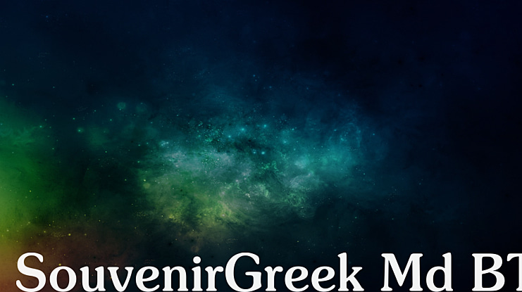 Souvenir Greek BT Font Family