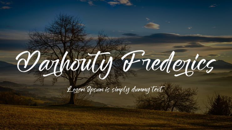 Darhouty Frederics Font
