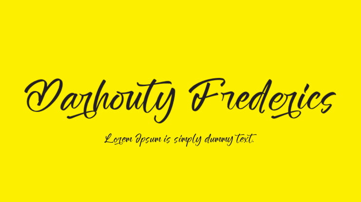 Darhouty Frederics Font
