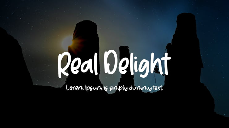 Real Delight Font