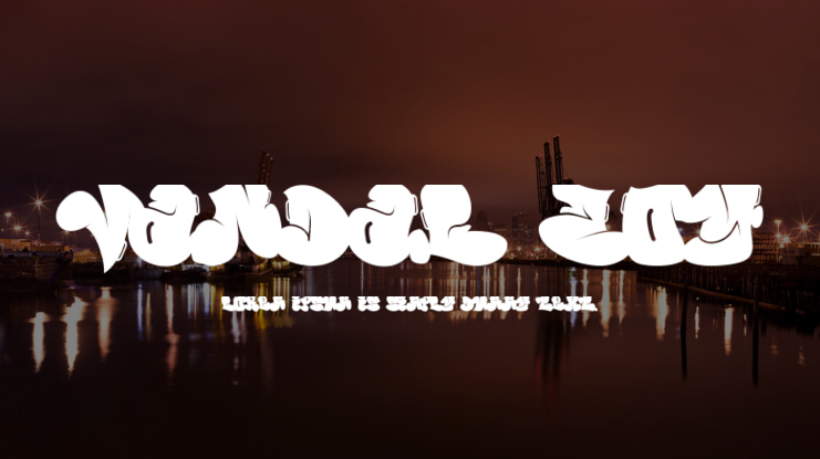 Vandal Zoy Font