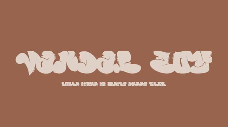 Vandal Zoy Font