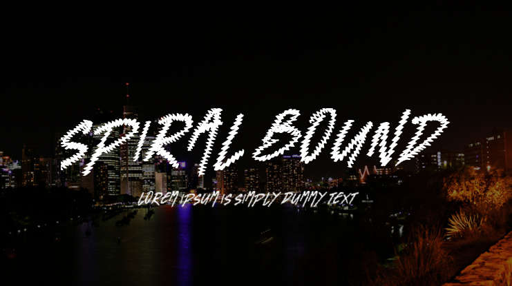 Spiral Bound Font