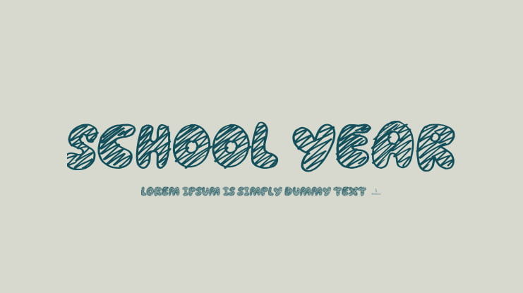 School Year Font