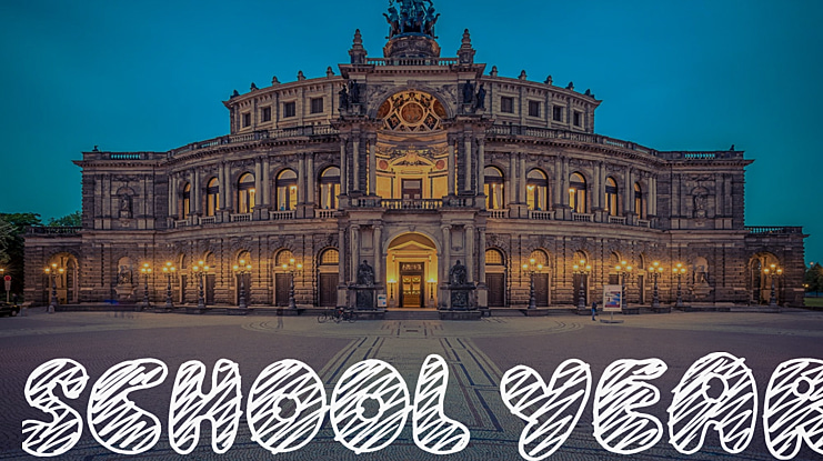 School Year Font