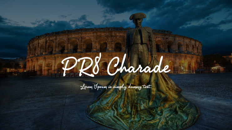 PR8 Charade Font