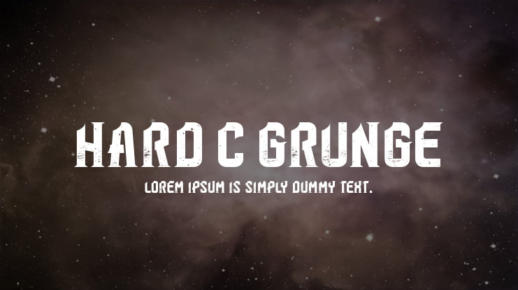 Hard C Grunge Font Family