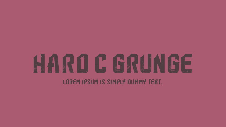 Hard C Grunge Font Family