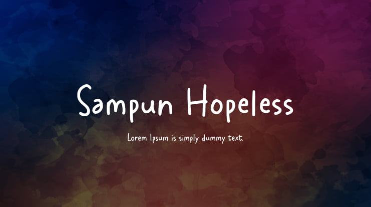 Sampun Hopeless Font