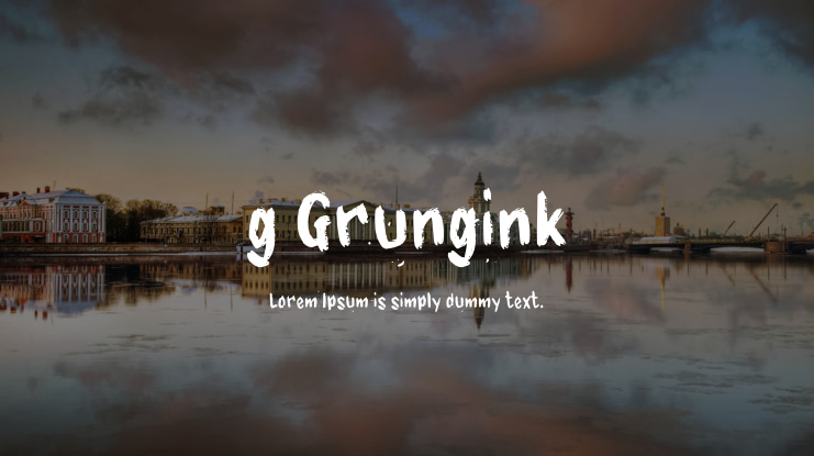 g Grungink Font