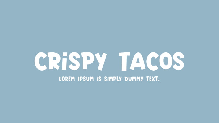 Crispy Tacos Font
