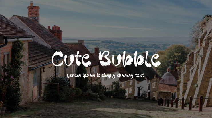 Cute Bubble Font