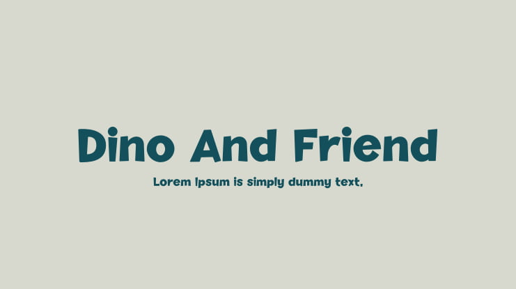 Dino And Friend Font Family