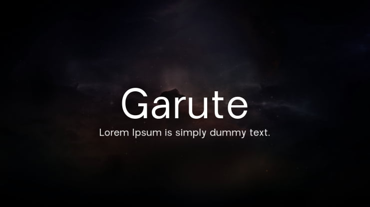 Garute Font Family