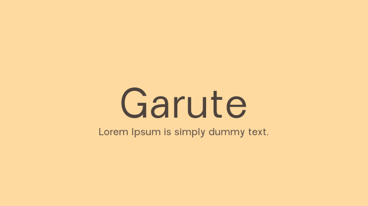 Garute Font Family
