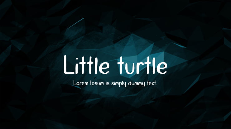 Little turtle Font