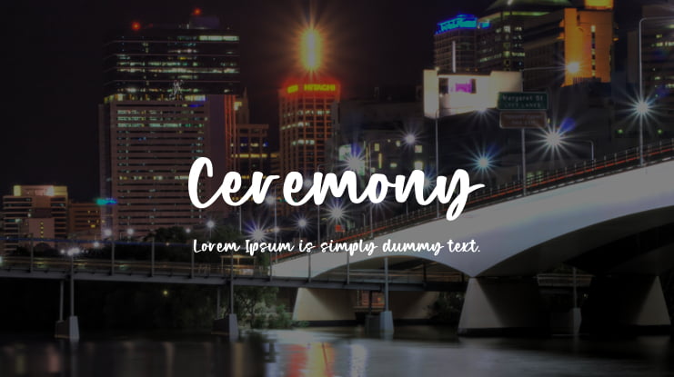 Ceremony Font