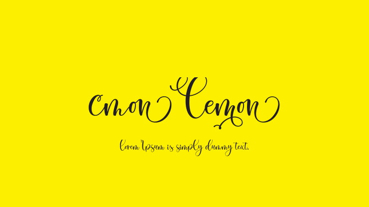Cmon Lemon Font