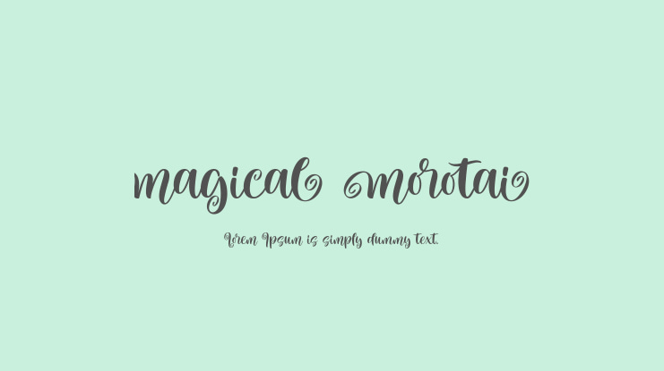Magical Morotai Font