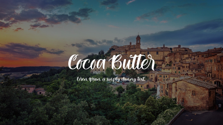 Cocoa Butter Font