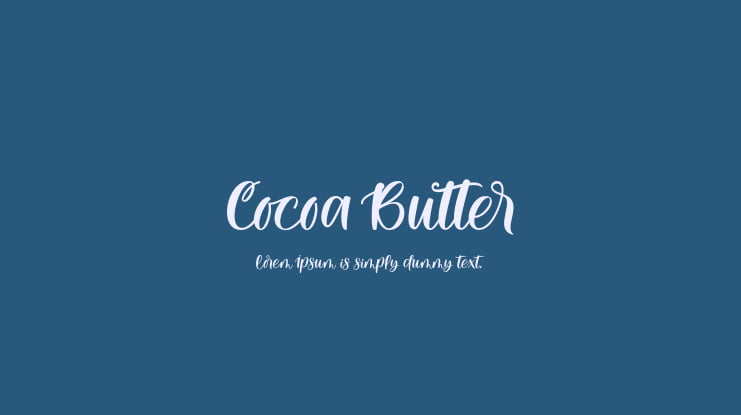 Cocoa Butter Font