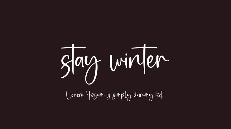 stay winter Font