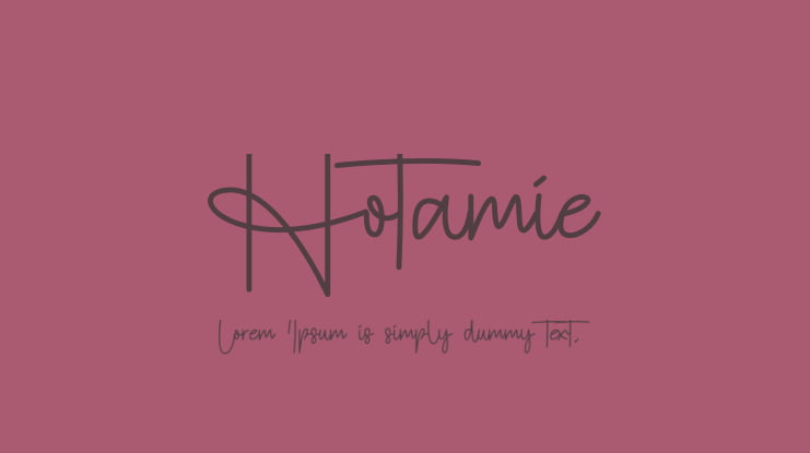 Hotamie Font