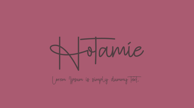 Hotamie Font