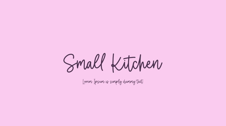 Small Kitchen Font