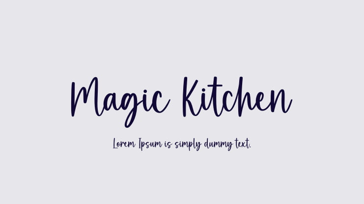 Magic Kitchen Font
