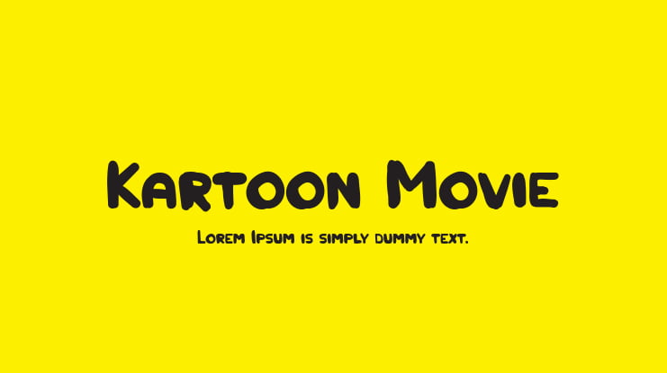 Kartoon Movie Font