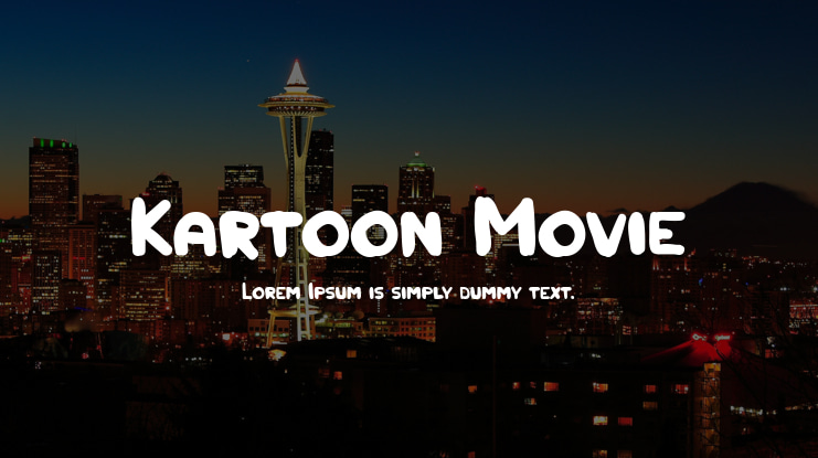 Kartoon Movie Font
