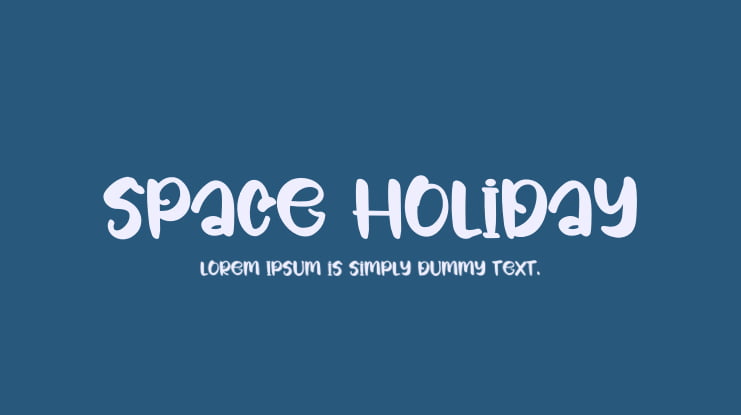 Space Holiday Font
