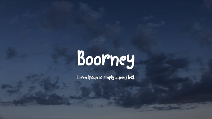 Boorney Font
