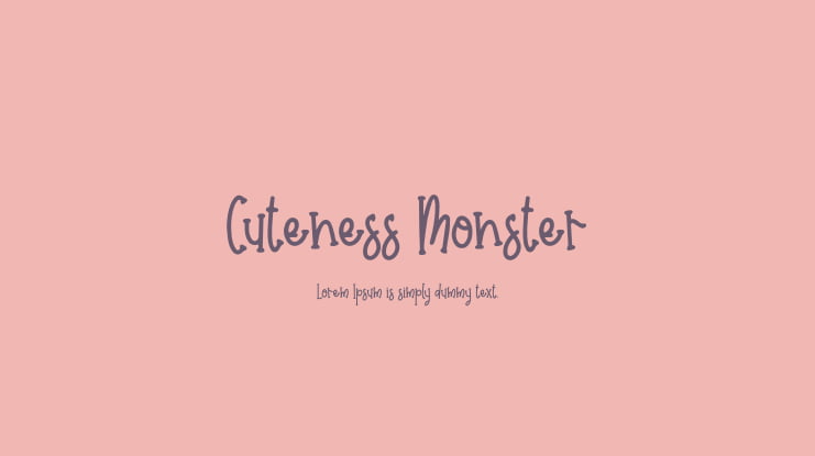 Cuteness Monster Font
