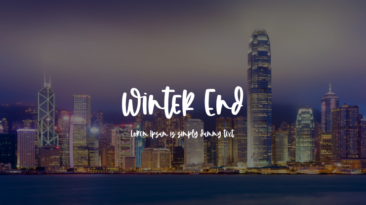 Winter End Font