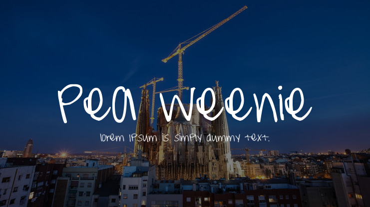 Pea Weenie Font