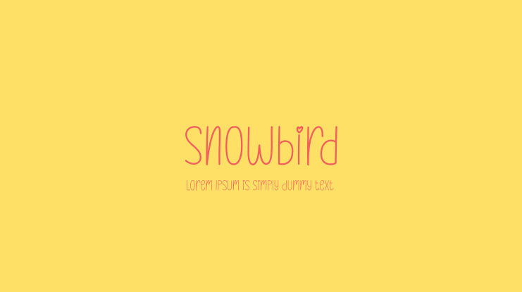 Snowbird Font