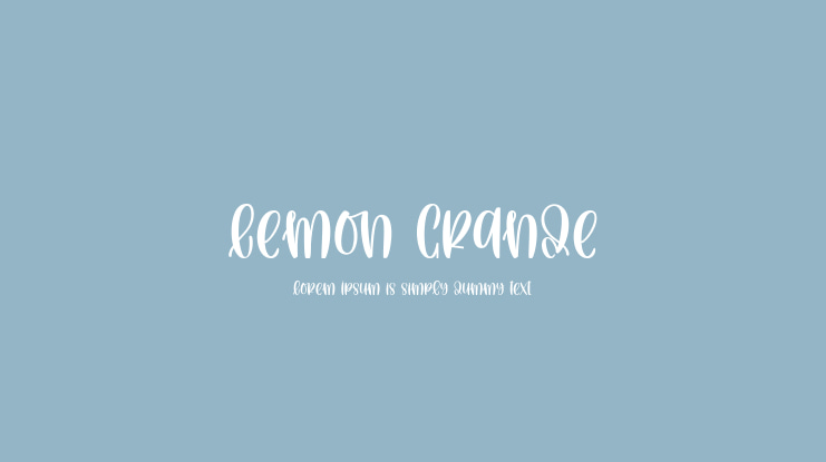 Lemon Grande Font