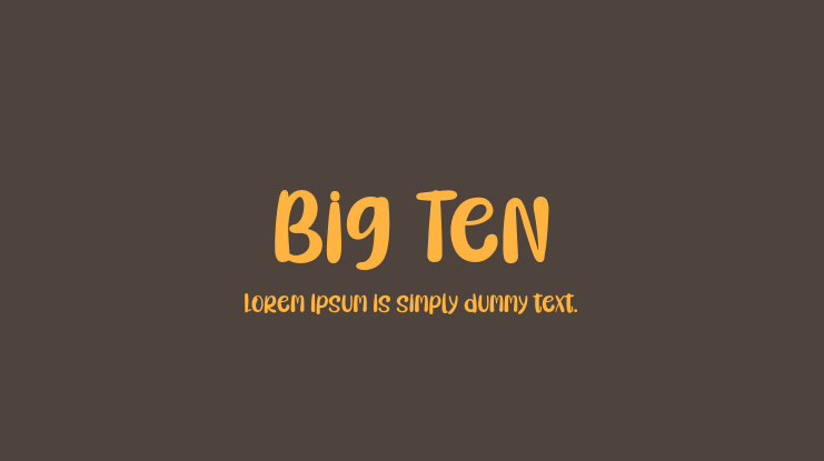 Big Ten Font