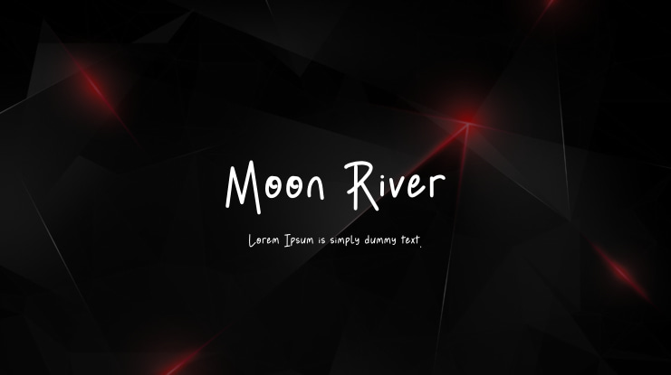 Moon River Font