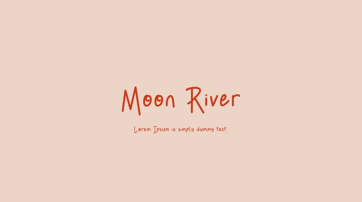 Moon River Font