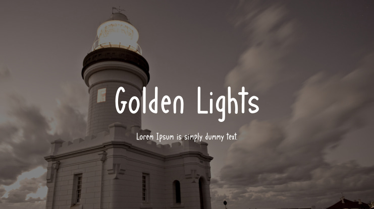 Golden Lights Font