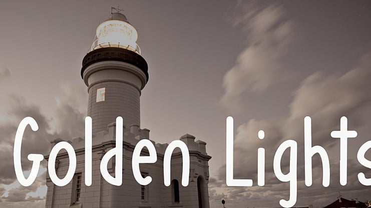 Golden Lights Font
