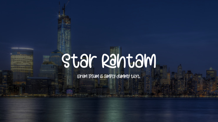 Star Rantam Font