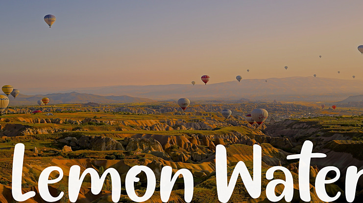 Lemon Water Font