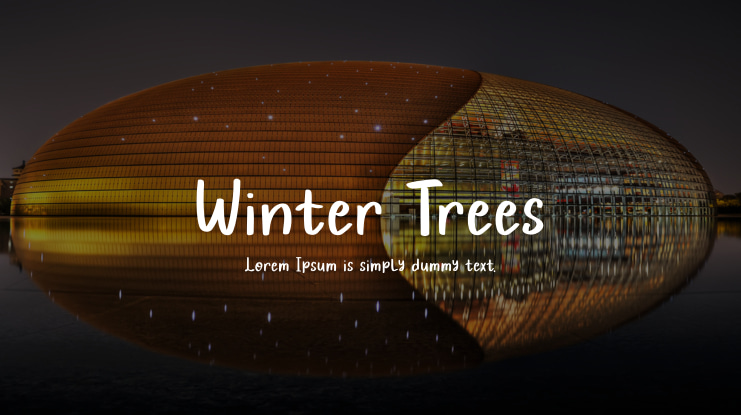 Winter Trees Font