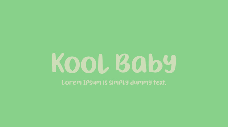 Kool Baby Font